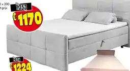 Budget Meubelen Bed licht grijs aanbieding