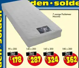 Budget Meubelen 7-zonige Pocketveer Maxima aanbieding