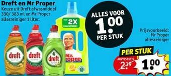 Kruidvat Mr proper allesreiniger aanbieding