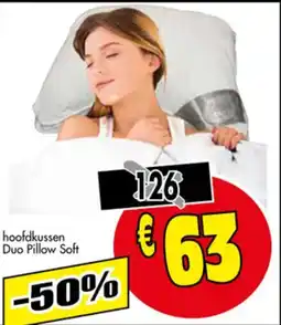 Budget Meubelen Hoofdkussen Duo Pillow Soft aanbieding
