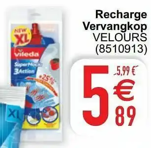 Cora Recharge vervangkop velours aanbieding