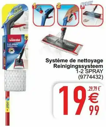 Cora Système de nettoyage reinigingssysteem 1-2 spray aanbieding