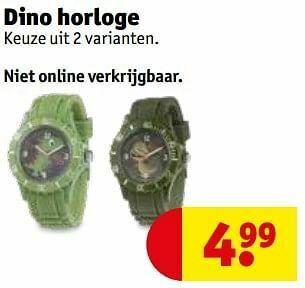 Kruidvat Dino horloge aanbieding
