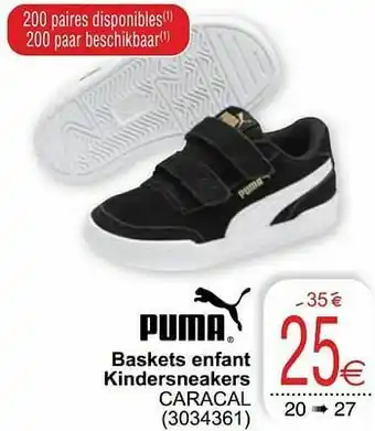 Cora Baskets enfant kindersneakers caracal aanbieding