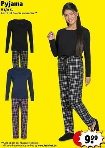 Kruidvat Pyjama aanbieding