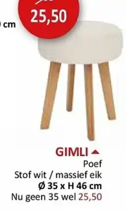 Weba GIMLI Poef aanbieding