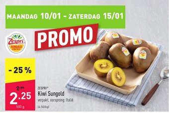 ALDI Zespri Kiwi Sungold aanbieding