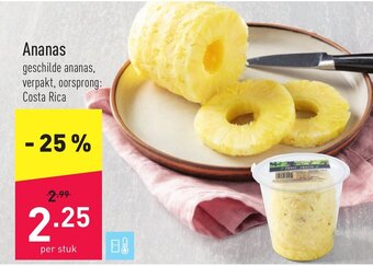 ALDI Ananas aanbieding