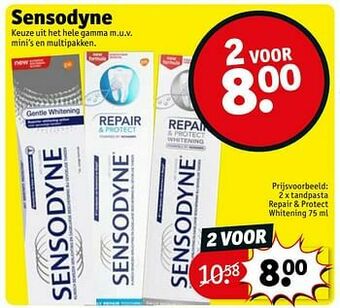 Kruidvat Tandpasta repair + protect whitening aanbieding