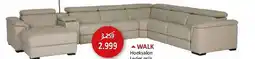 Weba WALK Hoeksalon Leder grijs aanbieding