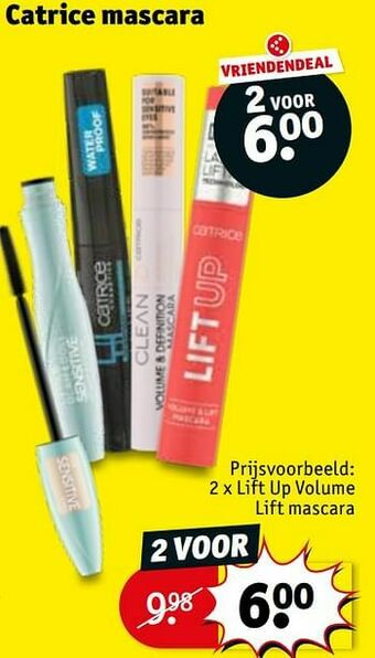 Kruidvat Lift up volume lift mascara aanbieding