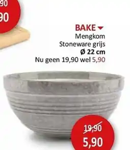 Weba BAKE Mengkom Stoneware grijs aanbieding