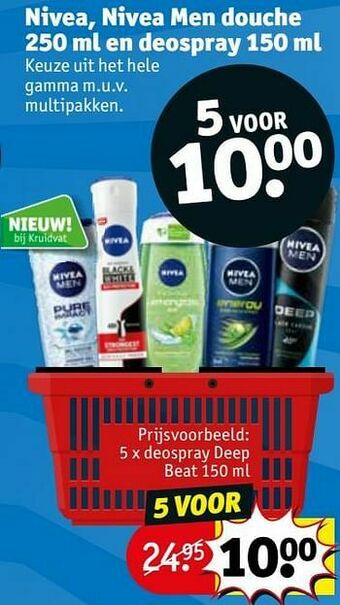 Kruidvat Deospray deep beat aanbieding