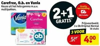 Kruidvat Ob original normal aanbieding
