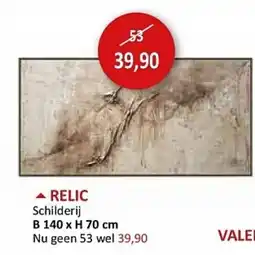 Weba RELIC Schilderij aanbieding