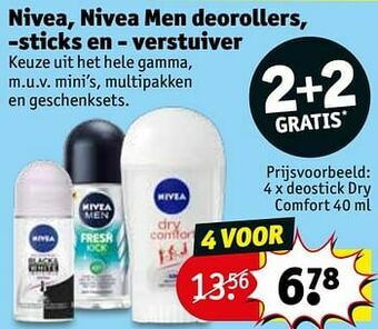 Kruidvat Deostick dry comfort aanbieding