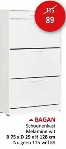 Weba Bagan Schoenenkast aanbieding