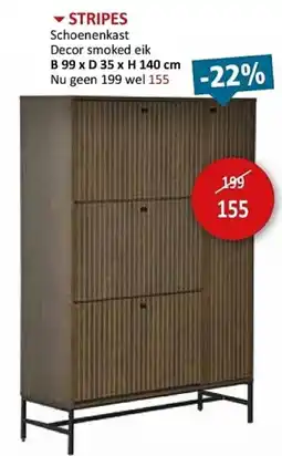 Weba Stripes Schoenenkast aanbieding