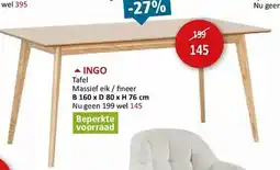 Weba Ingo Tafel aanbieding