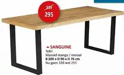 Weba Sanguine Tafel aanbieding