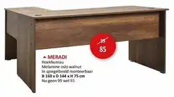 Weba Meradi Hoekbureau aanbieding