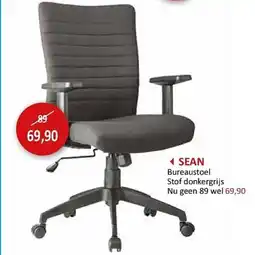 Weba Sean Bureaustoel Stof donkergrijs aanbieding