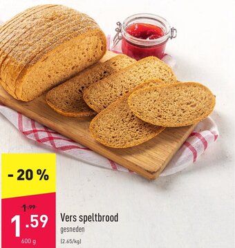 ALDI Vers speltbrood aanbieding