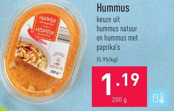 ALDI Hummus aanbieding