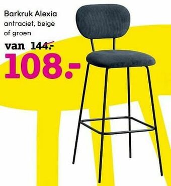 Leen Bakker Barkruk alexia aanbieding