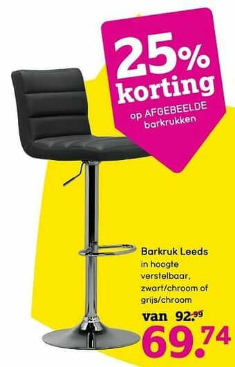 Leen Bakker Barkruk leeds aanbieding