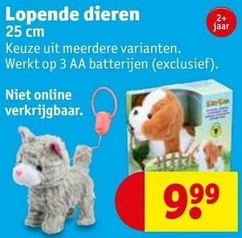 Kruidvat Lopende dieren aanbieding
