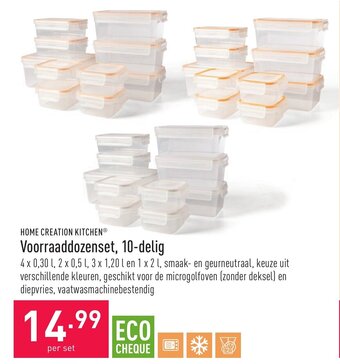 ALDI Home Creation Kitchen Voorraaddozenset, 10-delig aanbieding