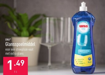 ALDI Una Glansspoelmiddel aanbieding