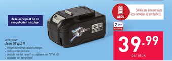 ALDI Activ Energy Accu 20 V/40 V aanbieding
