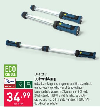 ALDI Light Zone Ledwerklamp aanbieding