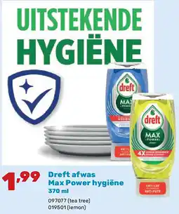 Happyland Dreft afwas Max Power hygiëne 370 ml aanbieding