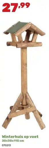 Happyland Winterhuis op voet 30x30x115 cm aanbieding