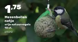 Happyland Mezenbollen netje vrije natuurvogels 10 st aanbieding