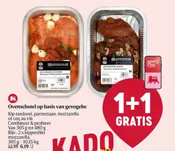 Delhaize Ovenschotel op basis van gevogelte aanbieding