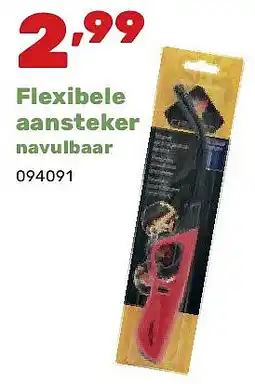 Happyland Flexibele aansteker navulbaar aanbieding