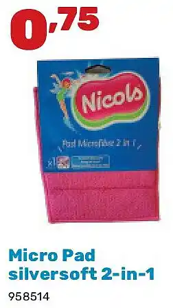 Happyland Micro Pad silversoft 2-in-1 aanbieding