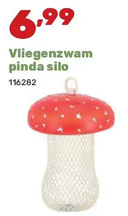 Happyland Vliegenzwam pinda silo aanbieding