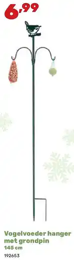 Happyland Vogelvoeder hanger met grondpin 145 cm aanbieding