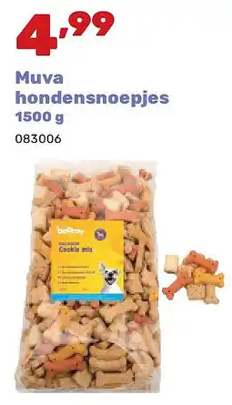 Happyland Muva hondensnoepjes 1500 g aanbieding