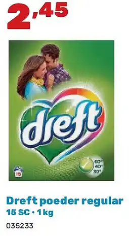 Happyland Dreft poeder regular 15 SC • 1 kg aanbieding