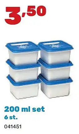 Happyland 200 ml set 6 st aanbieding