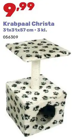 Happyland Krabpaal Christa 31x31x57 cm • 3 kl aanbieding