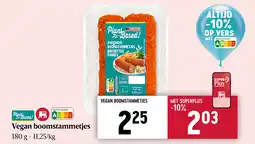 Delhaize Vegan boomstammetjes aanbieding