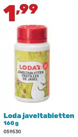 Happyland Loda javeltabletten 160 g aanbieding