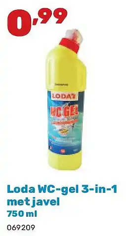 Happyland Loda WC-gel 3-in-1 met javel 750 ml aanbieding
